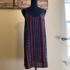 Living doll multi colored mini dress